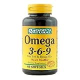 Omega 3 6 9 - Flax Fish & Borage oils, 60 sg., (Good'n Natural)