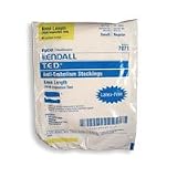 Ted Anti-embolism Stockings Knee Length Open Toe, White, Small/Regular Length