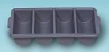 Cutlery Bin, 4 Compart, gray