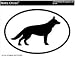 GERMAN SHEPHERD Oval Bumper Sticker