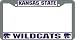 Kansas State Wildcats Chrome License Plate Frame