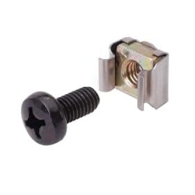 M6 Cage Nuts, Bolts & Washers for Rack Mount Equipment - Pack of 50 pieces