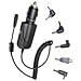 2 Ampere KFZ Schnellader Ladegerät mit 90° & 180° miniUSB Adapter für Garmin, navigon, extrex, Forerunner / miniUSB für TomTom One, XL, XL2 / DC 4,0mm für TomTom One 1st, 300, 510, 710, 910 / DC 3,2mm für Magellan Roadmate, Mastro - Universallader mit 5 wechselbaren Adaptern