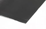 Neoprene 1/8 Rubber Sheet, 12 x 12, Black, 60D Durometer