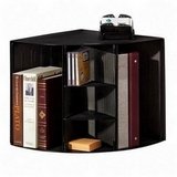 Rolodex 62630 Mesh Corner Desktop Shelf, 20w x14d x13h, Black
