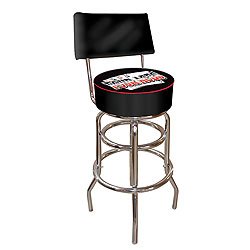 NEW Trademark Four Aces Padded Bar Stool with Back 7.5 Inch High Long Lasting Logo High Quality