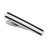 Men's Onyx Tie Bar in Stainless Steel