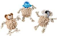 SPOT ”Spotbites” Shaggy Moppets Plush and Rope Dog Toy