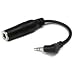 HOSA 1/4 inch to 1/8 inch Adaptor PHONE (F) - RT. ANGLE STEREO 3.5mm (M), 6 inches.
