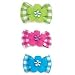 Gingham Dog Hair Bow (1 Pink, 1 Blue, 1 Green) (PEDS)(DT152)