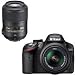 Nikon D3200 24.2 Megapixel Digital SLR Camera with 18-55mm NIKKOR VR Lens, Black - Bundle - with Nikon 85mm f/3.5G AF-S DX Micro ED (VR-II) Nikkor Lens - Nikon USA Warranty