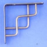 Decorative Shelf Bracket, Satin Nickel