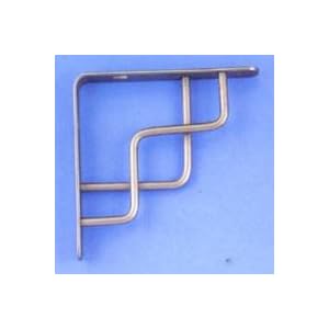 Decorative Shelf Bracket, Satin Nickel