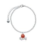 Enamel Basketball Rocks - Silver Plated Elegant Charm Bracelet [Jewelry]