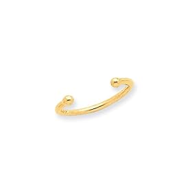 Bead Toe Ring in 14 Karat Gold
