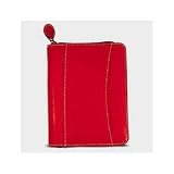 Franklin Covey 29768 Looseleaf nappa leather 6-ring compact binder organizer, 4-1/4 x 6-3/4, red