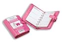 Filofax Breast Cancer Campaign pocket organiser in pink leather look material complete with week to view diary, sold in aid of Breast Cancer Campaign, EACH