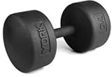 York “Legacy“ Solid Round Professional Dummbell - Black 75 lb