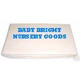 2 x WHITE FITTED 100% COTTON COT BED COTBED SHEETS 140 X 70 CM
