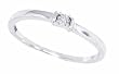 0.01ctTW Round Diamond Engagement, Wedding ,Promise Ring in 10Kt White Gold
