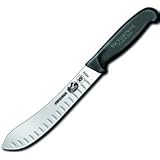 Butcher, Granton, Black Fibrox, 8 in. (40533) Category: Butcher Knives by 