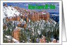 Happy Holidays, Bryce canyon national park, Mountains card Card