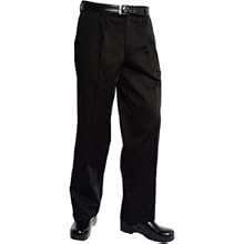 Chef Works PSER-BLK Black Professional Series, Pants, Size S