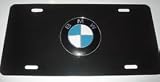BMW Logo Black License Plate