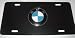BMW Logo Black License Plate
