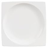 Wedgwood Plato White Square Dinner Plate 10.25-in.