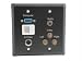 Impact Acoustics - Wall plate - HD-15, RCA X 3, 4 pin mini-DIN, mini-phone stereo 3.5 mm - black - 2-gang Image