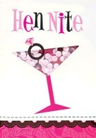 Hen night cocktail shaker invites Pack of 8