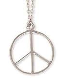 Silver Metal Peace Necklace