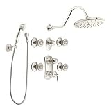Moen Showhouse S512NL Waterhill Exacttemp With Five Function Transfer Valve Vertical Spa Set, Nickel