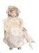 Dollhouse Miniature Victorian Girl in a Cream Lace Dress