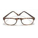 Glasses-Reading 3.50 power, 0.5 Eye Plastic Tort WireCo