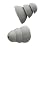 Etymotic Research ER6i-18 Replacement Triple Flanged Eartips for Etymotic Earphones (Gray, 5 Pairs)