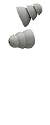 Etymotic Research ER6i-18 Replacement Triple Flanged Eartips for Etymotic Earphones (Gray, 5 Pairs)