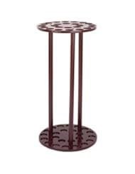 Classic Safari 24 Hole Hardwood Walking Stick/Cane Rack Features Top&Bottom Placement Holders