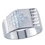 Image of 0.80 Carat G/VS2 Princess Certified Diamond Designer Ring in 18ct Solid White Gold