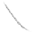 14k White Gold 1.0mm Mariner Link Chain Necklace - 16"