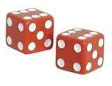VALVE CAPS TRICK TOP DICE-RED 1 PAIR PER PACK