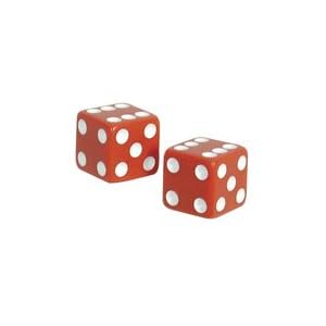 VALVE CAPS TRICK TOP DICE RED 1pr/PK VALVE CAPS TRICK TOP DICE-RED 1pr/PK