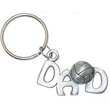 Gem Sports Pewter Volleyball Keychains