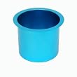 Jumbo Aluminum BLUE Poker Table Cup Holder - Casino Supplies > Tables > Table Accessories