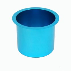 Jumbo Aluminum BLUE Poker Table Cup Holder - Casino Supplies > Tables > Table Accessories