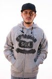 Triple 5 Soul - NO.5 ZIP UP LOGO HOODY