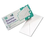 Commercial Envelopes,#10, V-Flap Diagonal Seam, 4-1/8"x9-1/2", White, 50/Box QUA69016