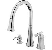 Estora 20-51132-S Giorgino Single Handle Pull-Down Kitchen Faucet, Chrome