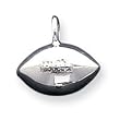 Sterling Silver Football Pendant